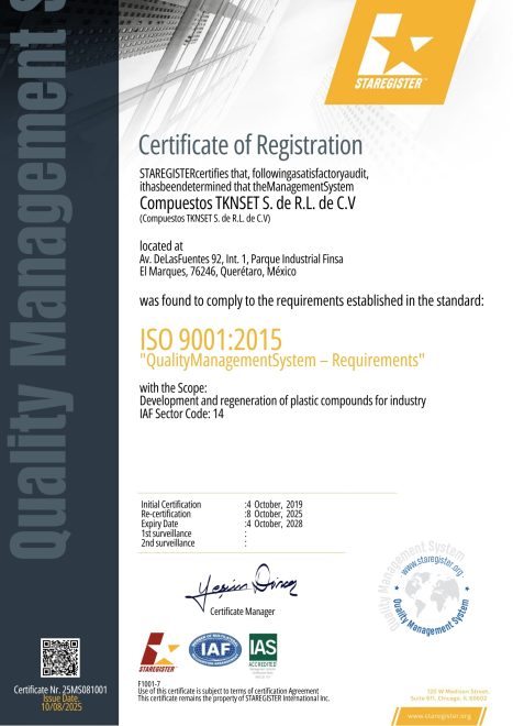 Certificado ISO 2025